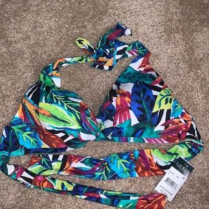 Ralph Lauren Multicolor Tropic Print Halter Bikini